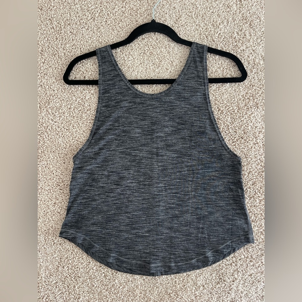 Women's Lululemon Rush Hour Tank - Size 4, Heathered Black